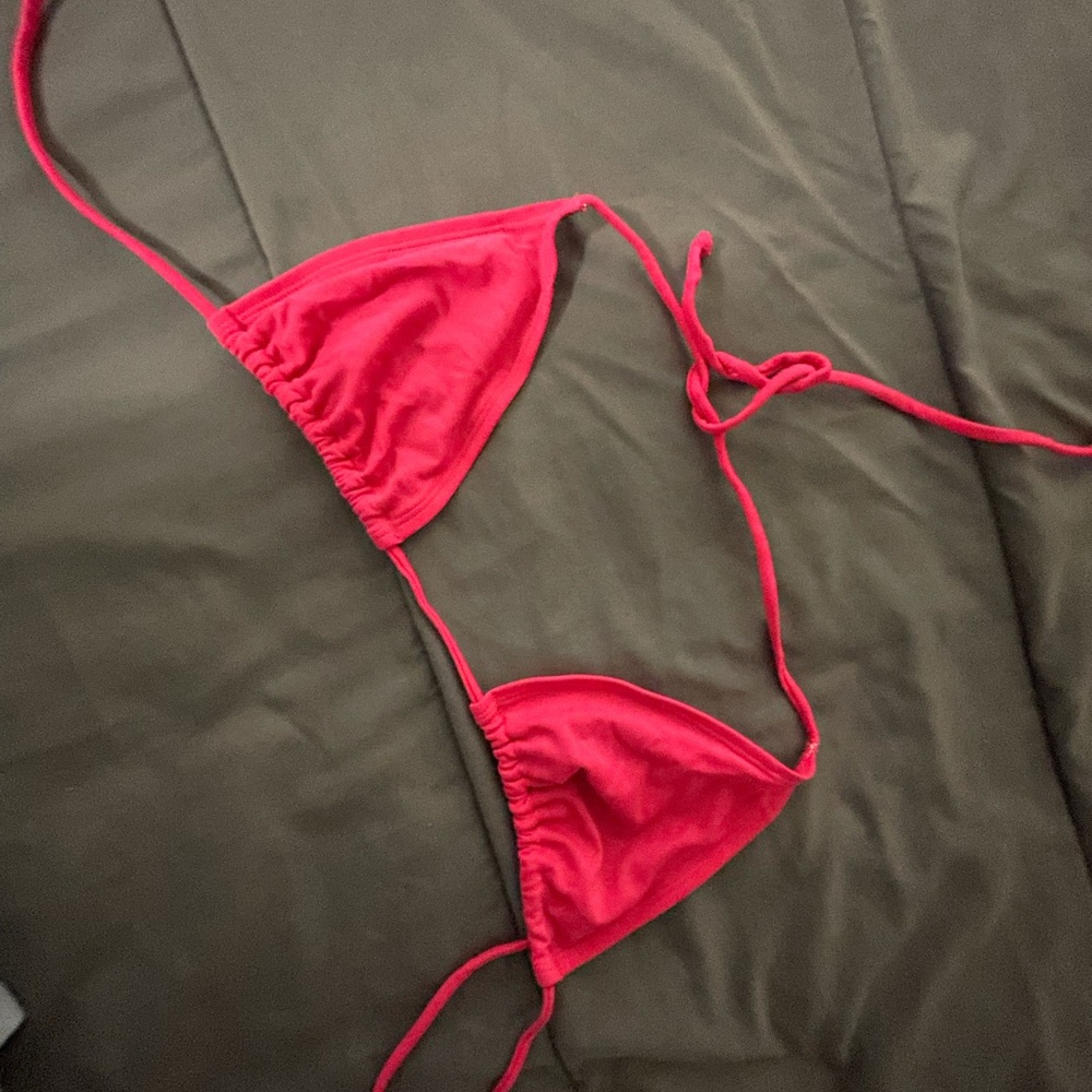 Pink Old Navy bikini top